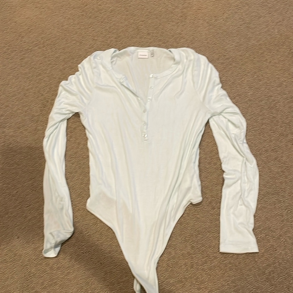 Long Sleeved Henley Bodysuit